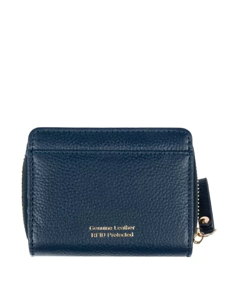 Кожаный кошелек Ashwood Leather синий