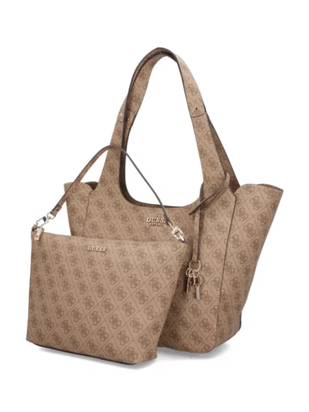 GUESS kabelka Shopper hnědá