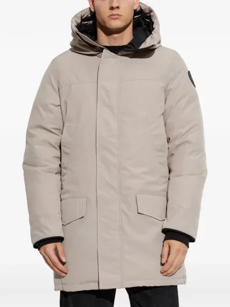 Geacă cu puf Canada Goose cu glugă gri