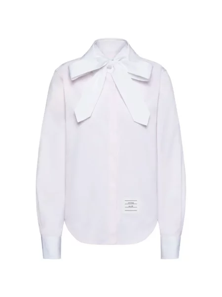 Bluză Thom Browne cu funde cu dungi roz