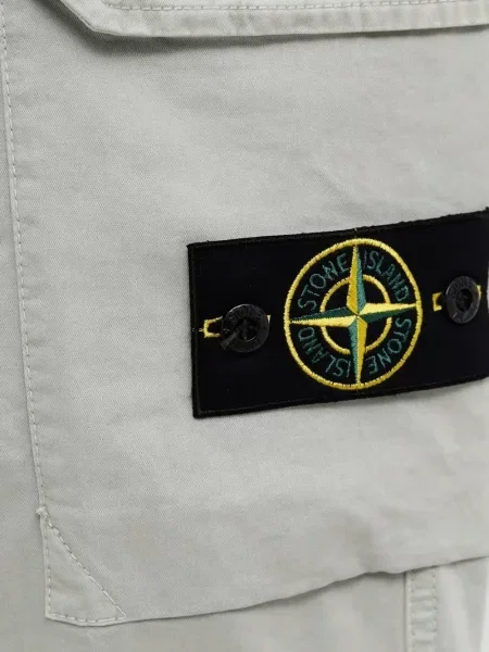 Pantaloni cargo Stone Island cu strasuri verde