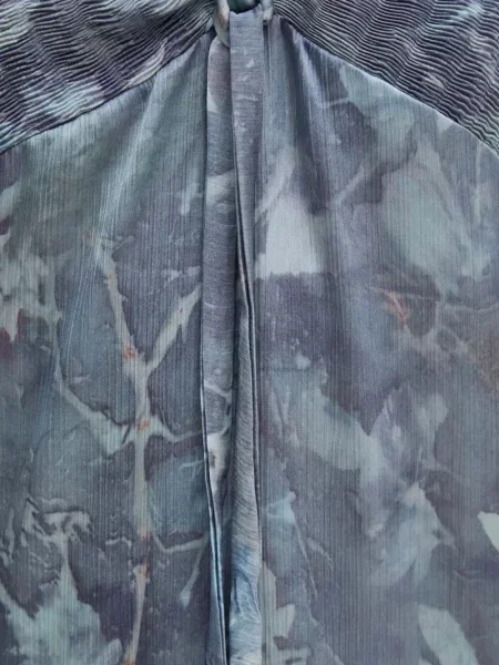 Rochie maxi Sandro Ferrone cu model floral cu imagine de costum albastru