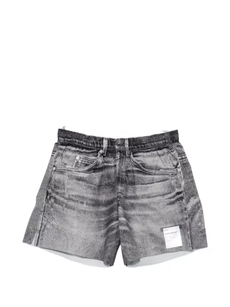 Pantaloni scurți din denim Satisfy cu imagine gri