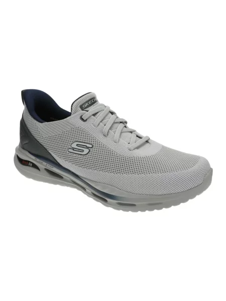 Sneakersy Skechers skórzane szare