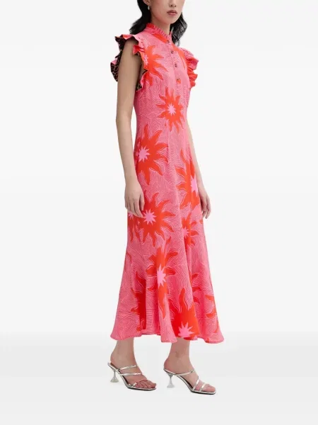 Rochie midi Never Fully Dressed roz