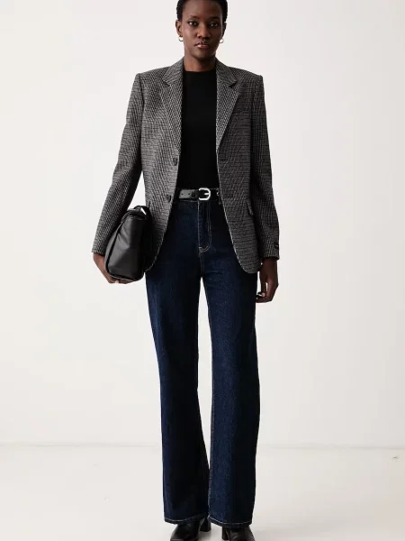 Zadig&Voltaire jednoredni sako za žene s vunom VANILLE smeđa