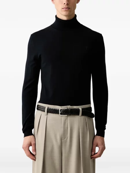 Pulover Trussardi cu broderie negru