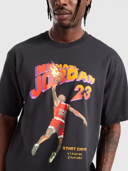 Jordan T-Shirt M J Brk Nc Game Gfx Ss Crw czarna