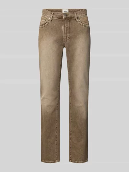 Jeansy o kroju slim fit z mieszanka bawełny model Chuck' Brax beżowe