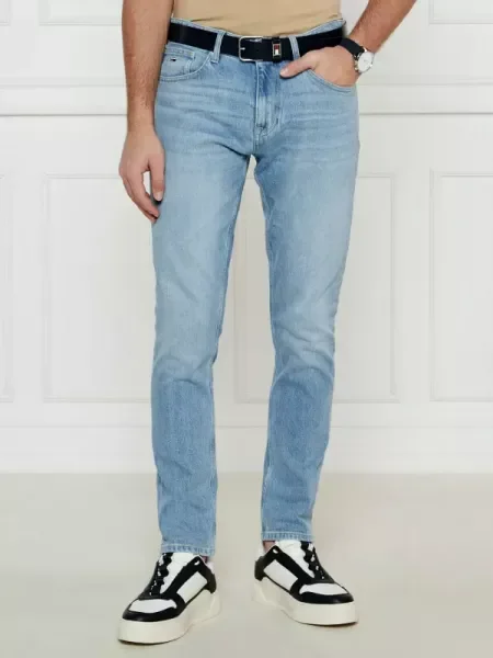 Tommy Jeans Blugi AUSTIN | Tapered fit albastru
