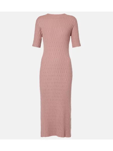 Rochie midi Varley până la genunchi de costum roz