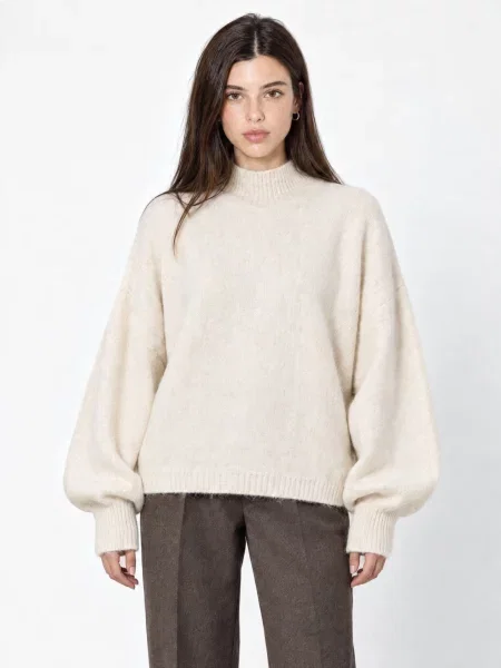 Bigdart Svetr Pullover přírodní bílá