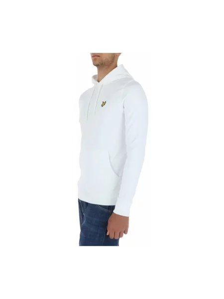 Bluza z kapturem Lyle & Scott z kapturem biała