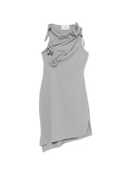 Rochie Coperni cu funde de costum gri