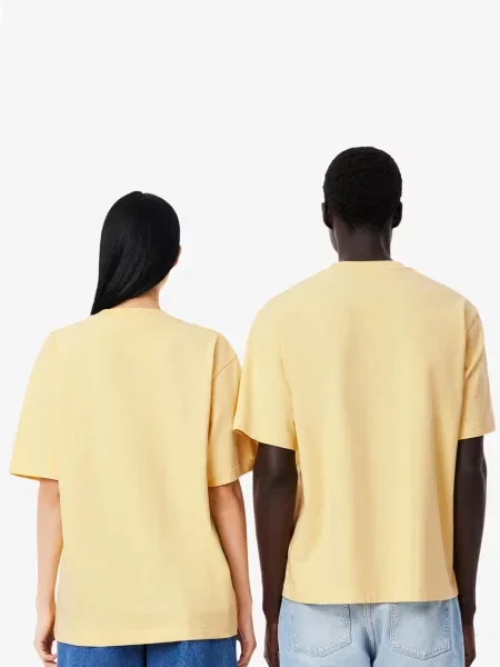Детская футболка Lacoste желтая