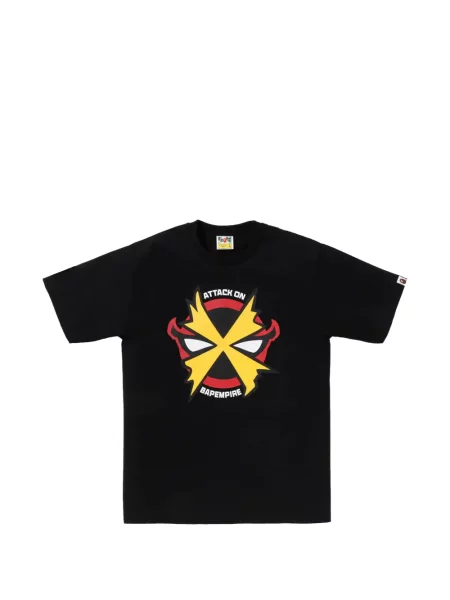 Tricou A Bathing Ape® cu imagine negru