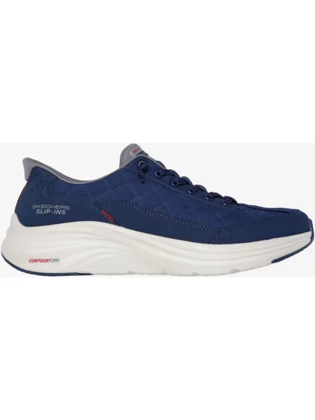 Buty do biegania Skechers Slip-ins CONTOUR FOAM COZY FIT granatowo 40 biały