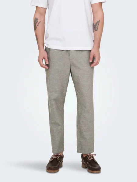 Only & Sons Pantaloni ONSLinus deschis maro