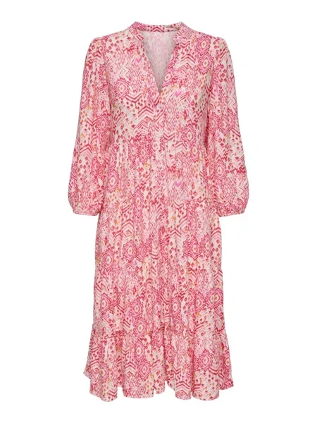 ONLY Rochie ONLMILANA portocaliu / roz deschis / roz închis alb