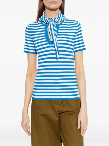 Tricou Max Mara cu funde albastru