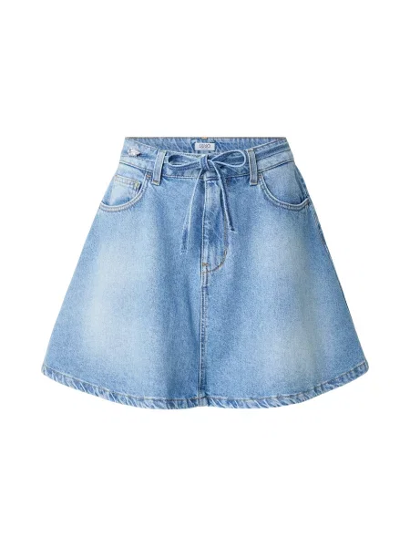 Liu Jo fustă de denim albastru