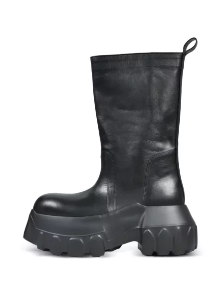Botine Rick Owens din piele negru