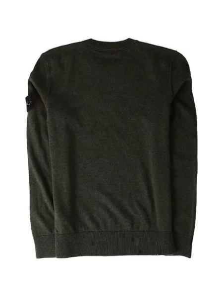 Pulover Stone Island de lână cu strasuri verde