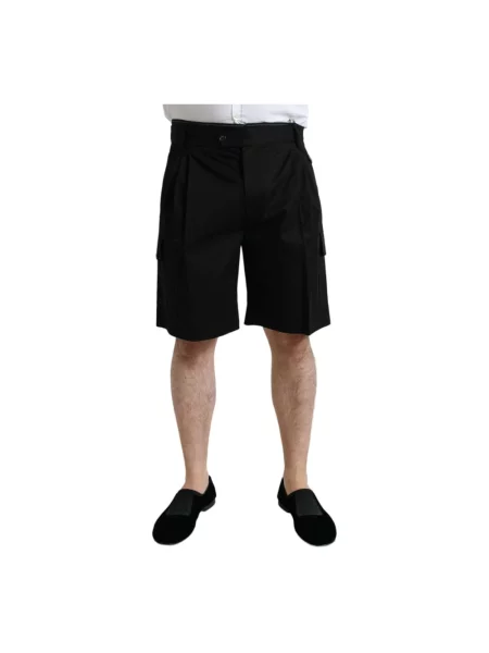 Długie szorty Dolce And Gabbana casual czarne