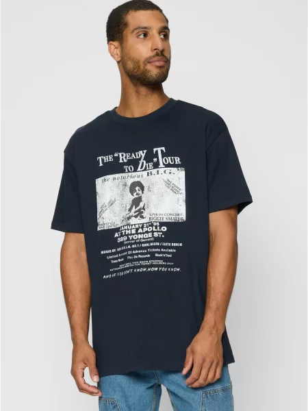 Ретро тениска Mister Tee тъмносиньо