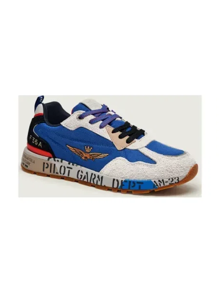 Aeronautica Militare sportcipő FURRY SNEAKERS kék