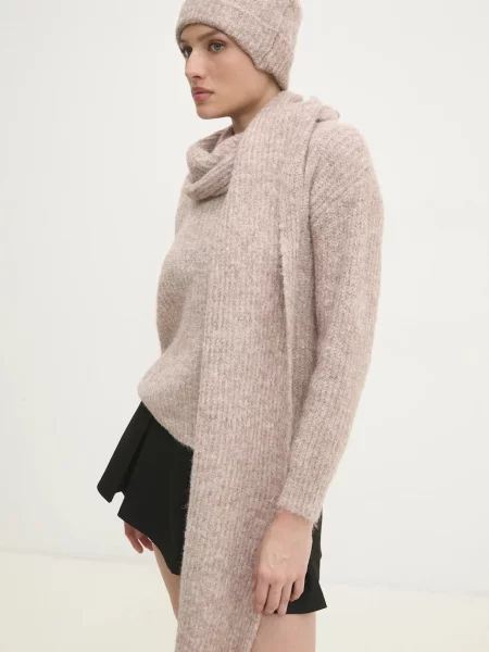 Answear Lab sweter z wełną beżowy