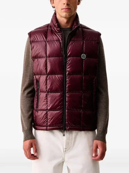 Matlasat vestă din puf Armani Exchange roșu