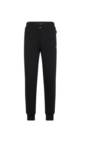 Spodnie dresowe Philipp Plein z wzorem paisley do biegania czarne