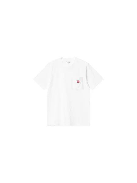 Carhartt WIP S/S Pocket Heart T-Shirt Mężczyźni Koszulki Carhartt WIP Size: XL biały