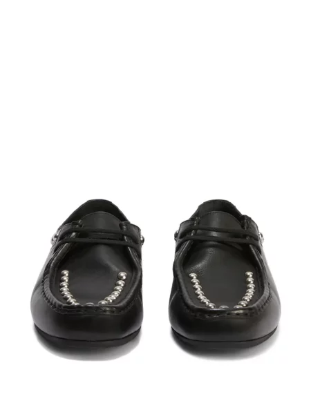 Pantofi loafer Jil Sander cu glugă negru