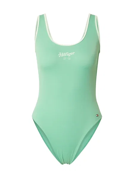 Tommy Hilfiger Underwear Costum de baie întreg mentă / pastel verde