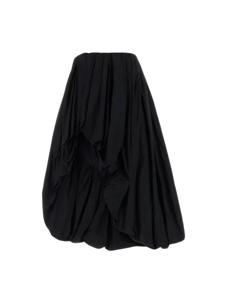 Spódnica midi Jil Sander czarna
