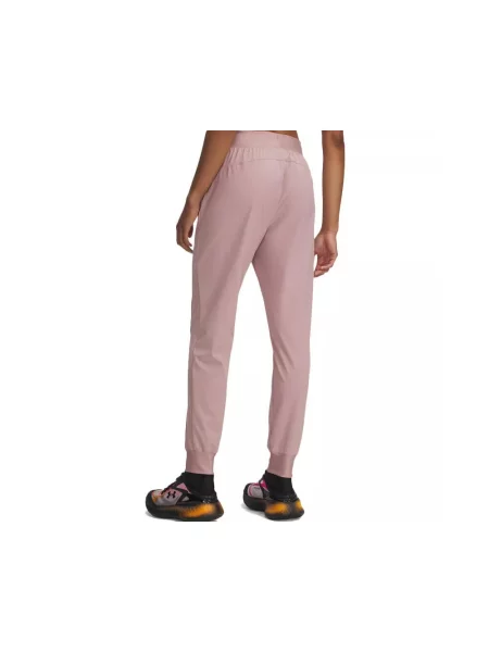 Spodnie dresowe Under Armour RIVAL HI RISE WVN różowe