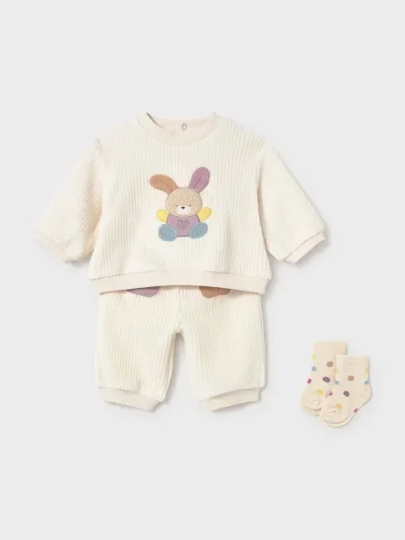 Mayoral Newborn трикотажний комплект для немовлят вельветовий