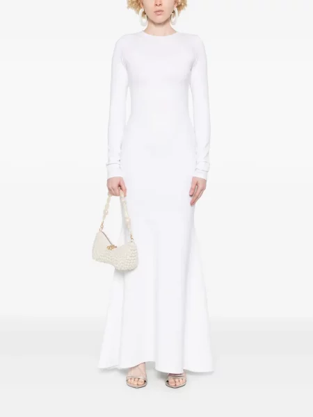 Rochie maxi Atu Body Couture din jerseu alb