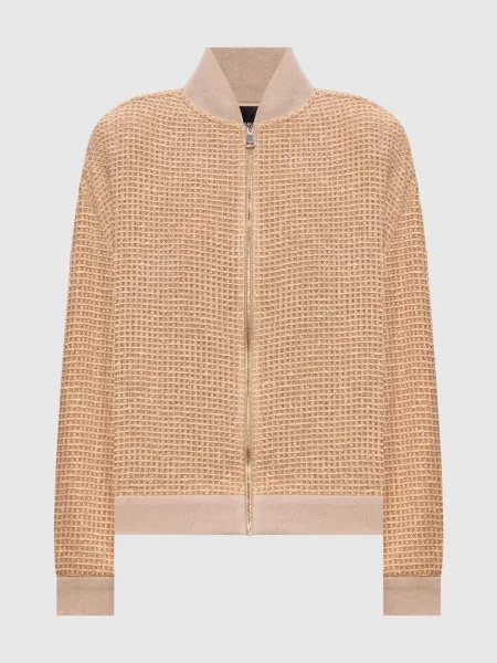 Бомбер Fabiana Filippi с пайетками коричневый