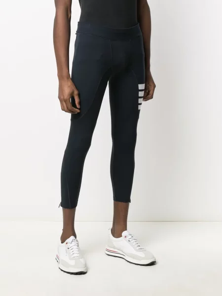 Pruhované legíny Thom Browne modré