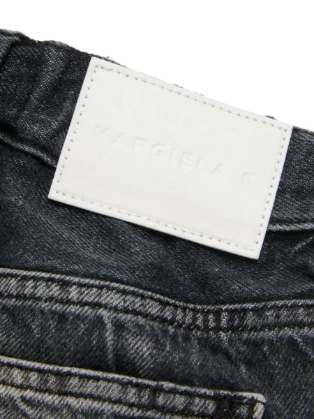 Szorty jeansowe dziecięce Mm6 Maison Margiela czarne