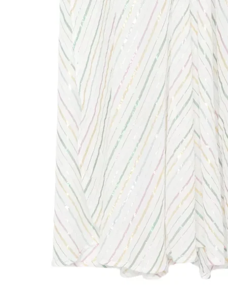 Rochie Le Twins cu paiete cu dungi alb