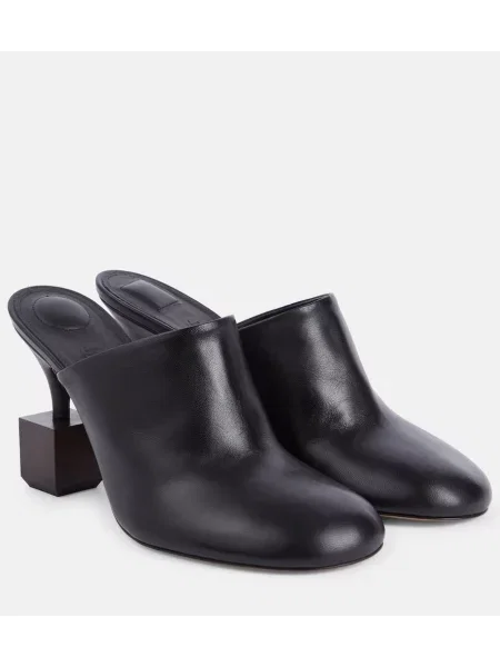 Papuci tip mules Jacquemus din piele negru