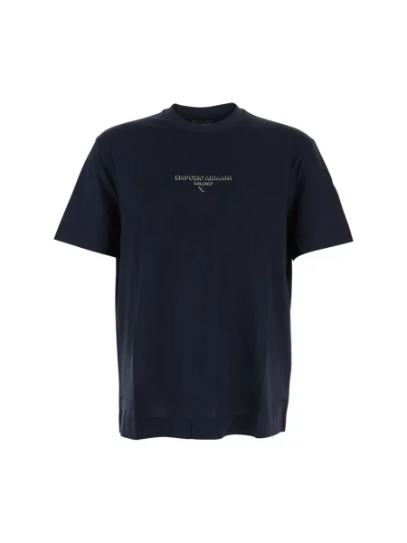 Koszulka Emporio Armani niebieska