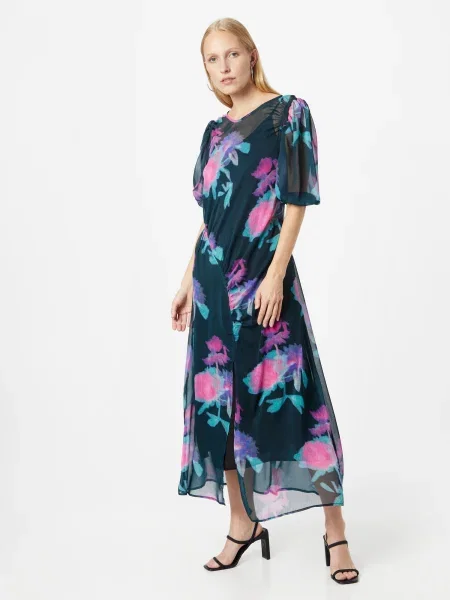 TOPSHOP Ruha tengerészkék / világoszöld rózsaszín lila