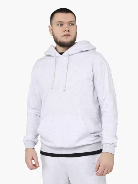 Худі YUKI світло-сірий бавовна/поліестер сіре
