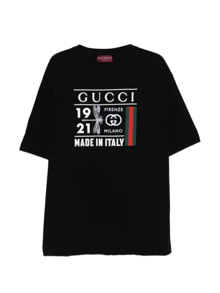 Grafic tricou Gucci cu autograf negru