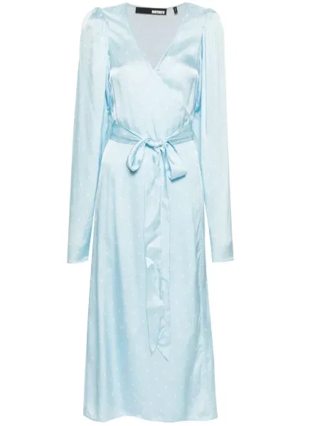 Rochie Rotate Birger Christensen cu buline de costum albastru